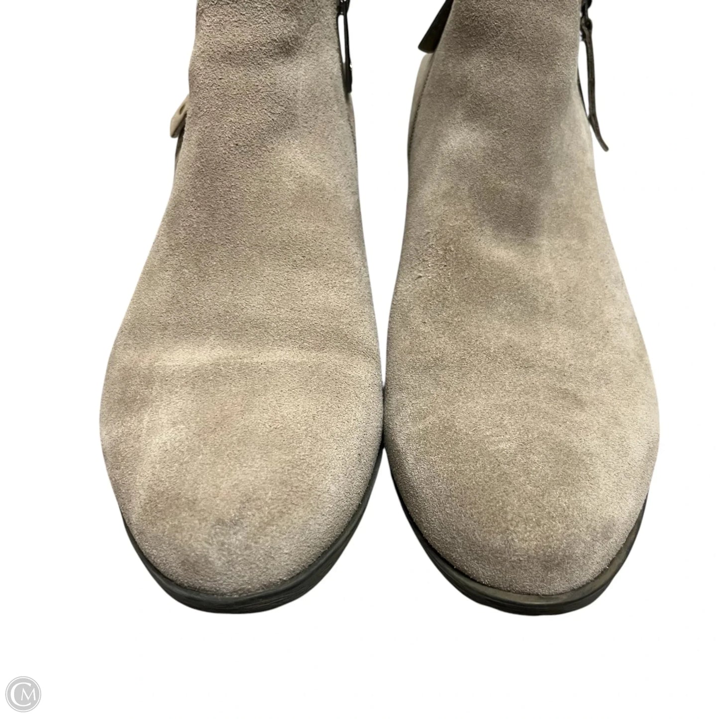 Boots Ankle Heels By Blondo In Taupe, Size: 10