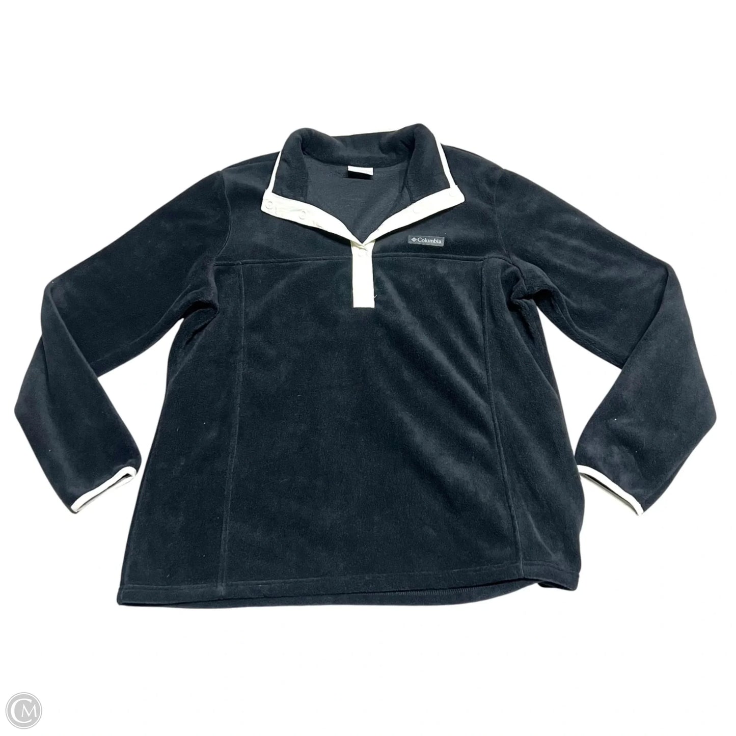 Sweatshirt Collar By Columbia In Cream & Grey, Size: Xl