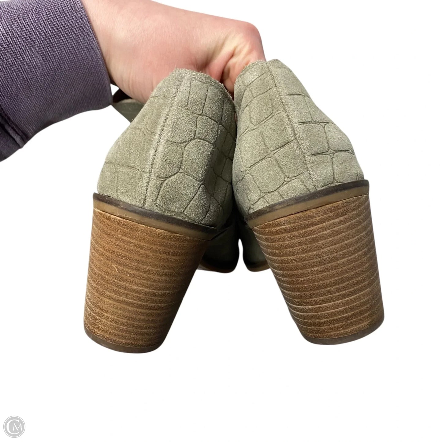 Boots Ankle Heels By Lucky Brand In Green, Size: 9.5