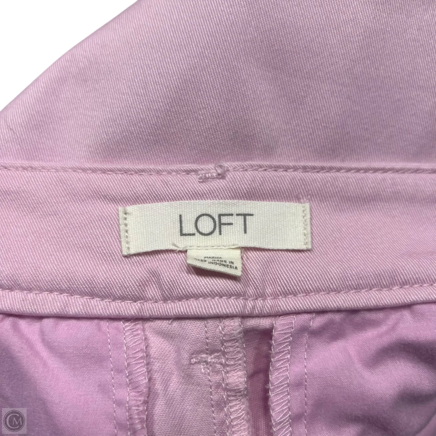 Jeans Skinny By Loft In Pink Denim, Size: 0