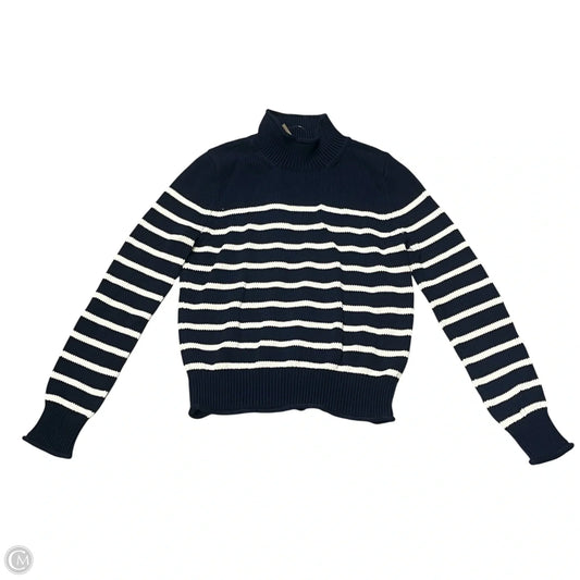 Sweater By J. Crew In Blue & White, Size: Xs