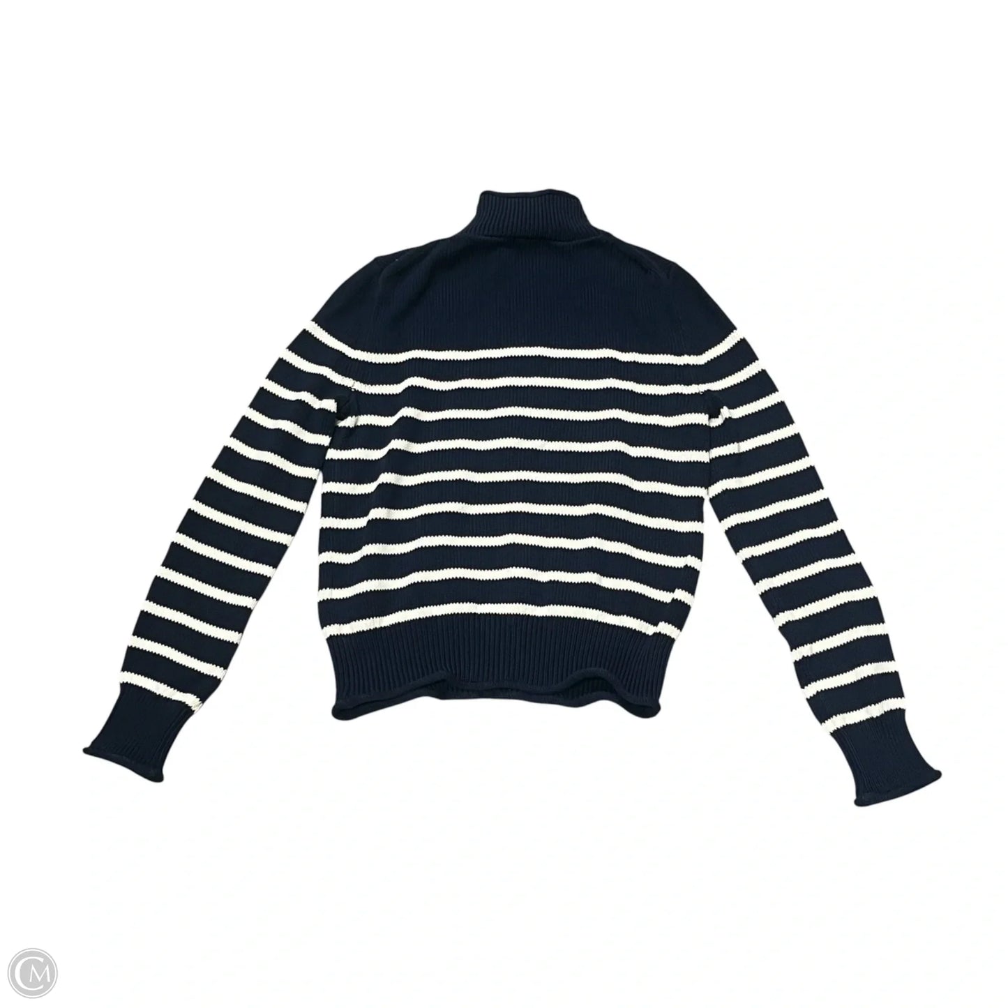 Sweater By J. Crew In Blue & White, Size: Xs
