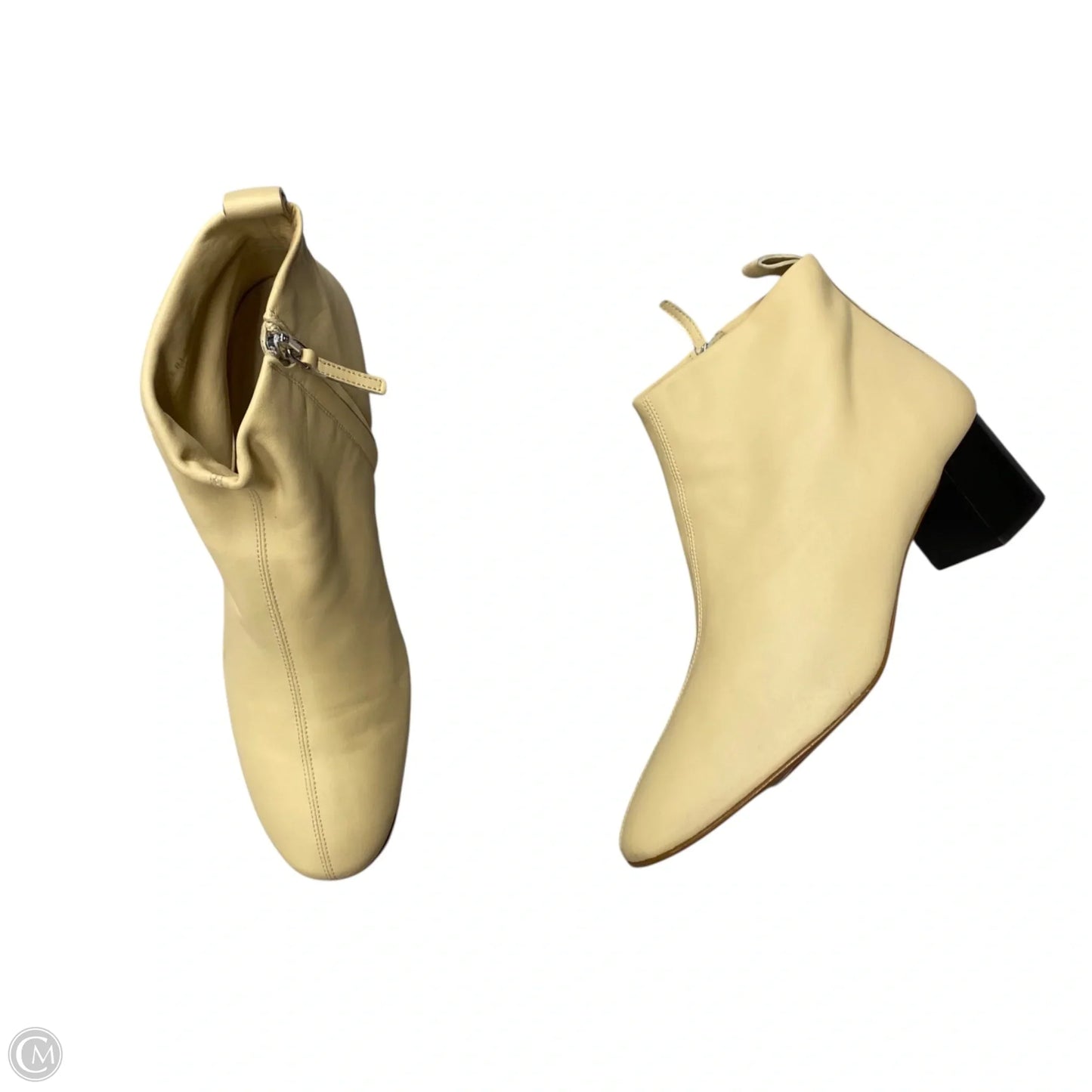 Boots Ankle Heels By Everlane In Cream, Size: 11