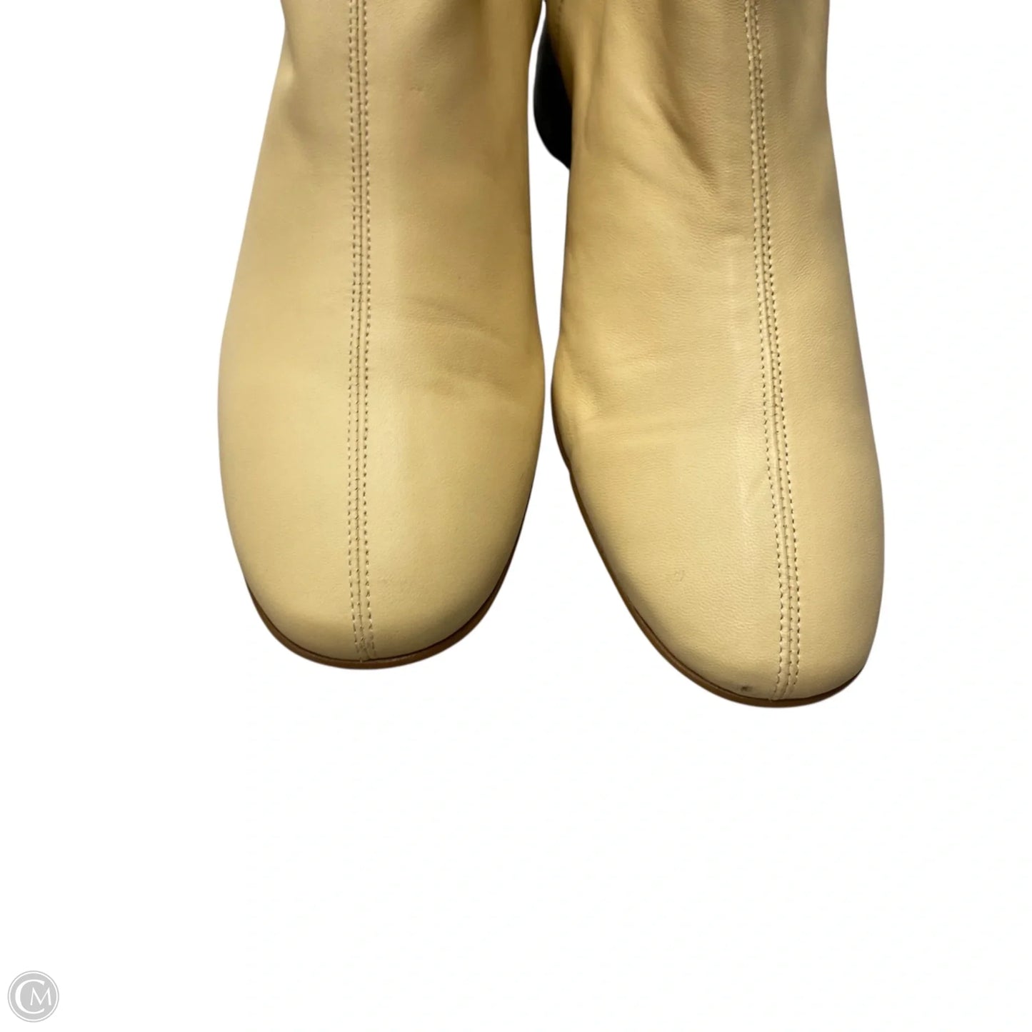 Boots Ankle Heels By Everlane In Cream, Size: 11