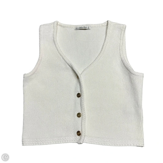 Top Sleeveless By Abercrombie And Fitch In Cream, Size: S
