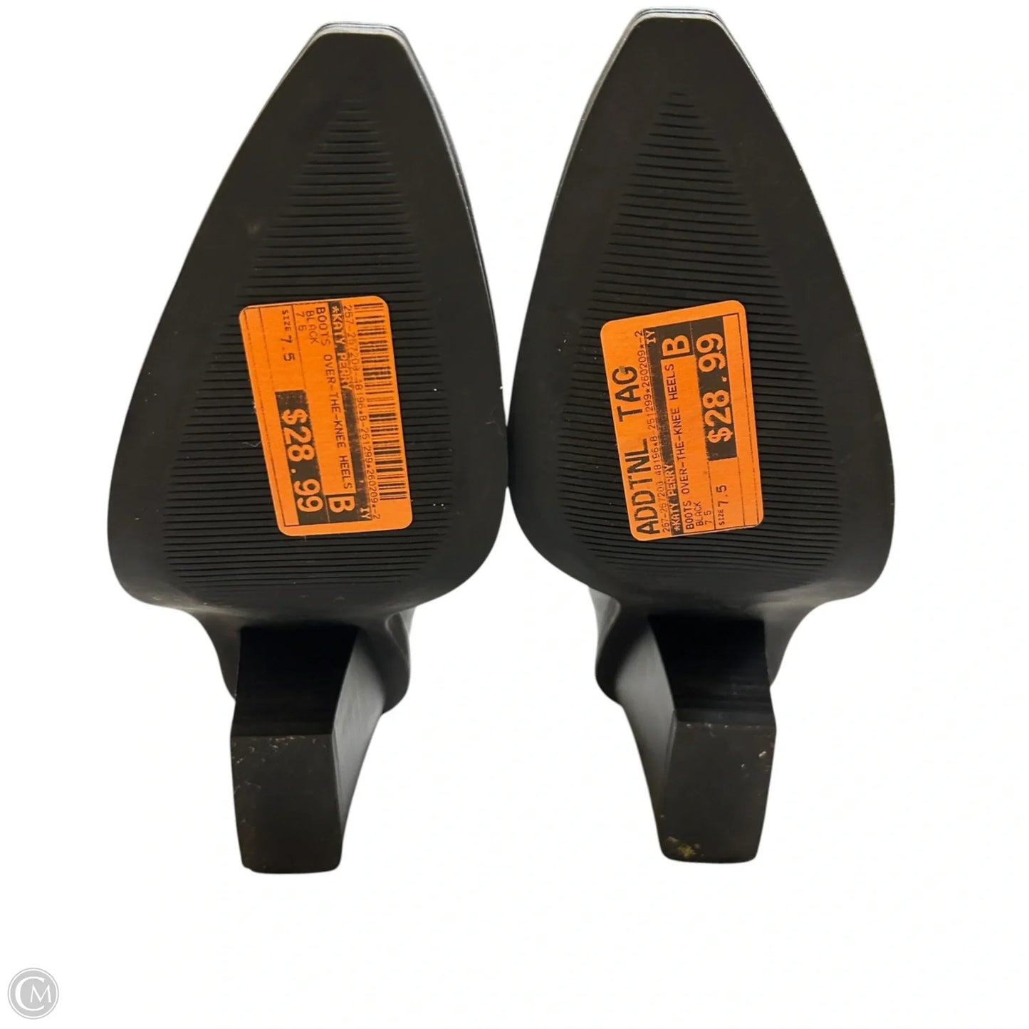 Boots Over-the-knee Heels By Katy Perry In Black, Size: 7.5
