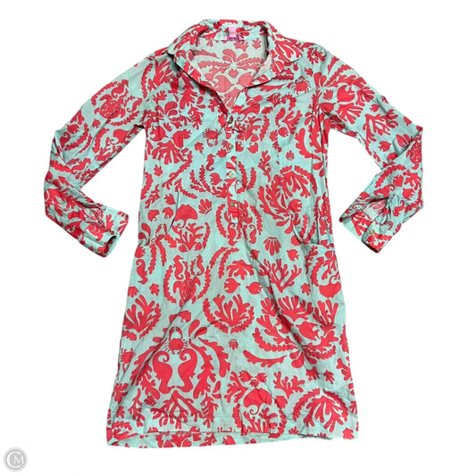 Top Long Sleeve Designer By Lilly Pulitzer In Blue & Red, Size: Xs