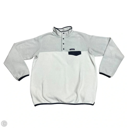 Athletic Fleece By Patagonia In Grey & White, Size: Xl