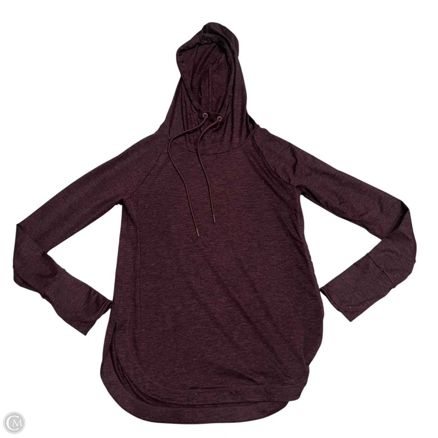 Athletic Top Long Sleeve Hoodie By Athleta In Red, Size: S