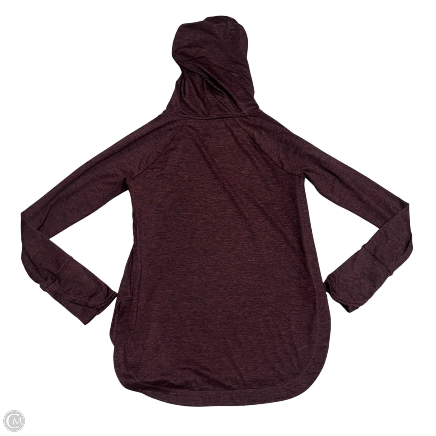 Athletic Top Long Sleeve Hoodie By Athleta In Red, Size: S