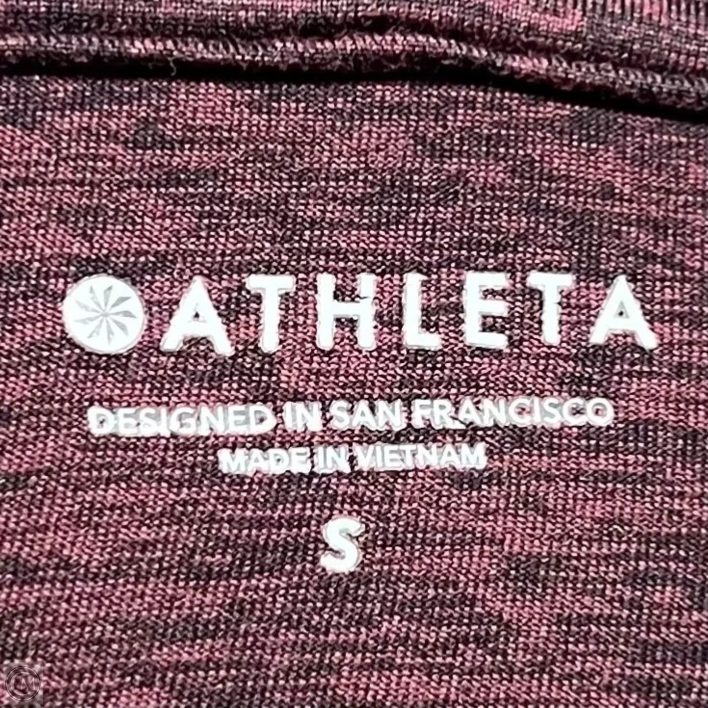 Athletic Top Long Sleeve Hoodie By Athleta In Red, Size: S