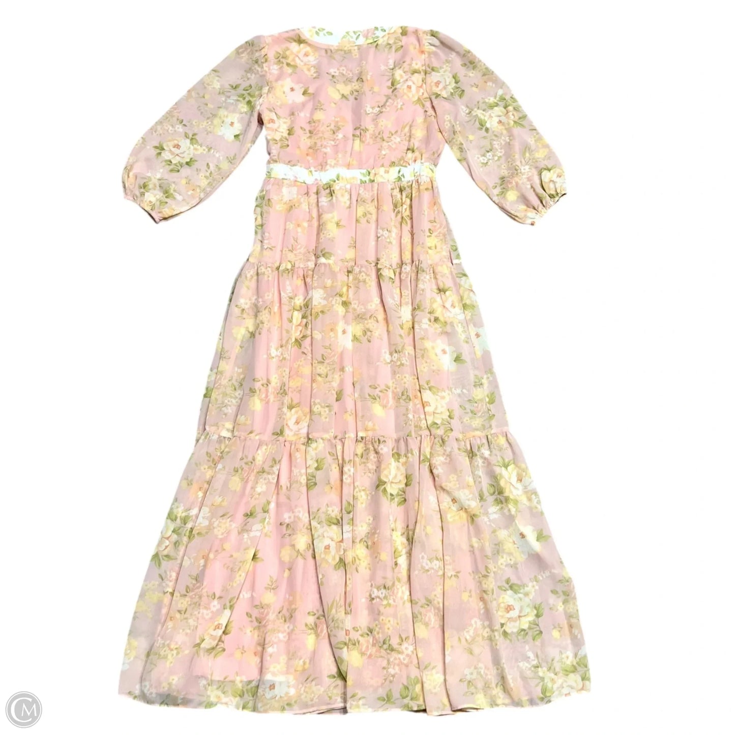 Dress Casual Maxi By Taylor In Peach, Size: S