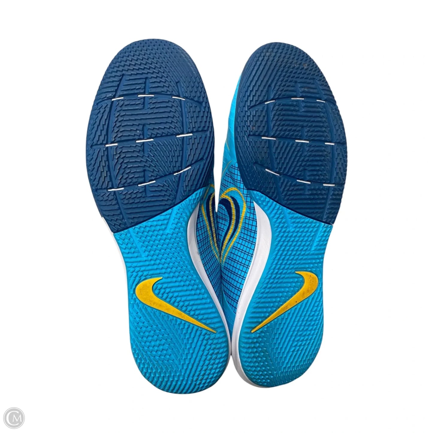 Shoes Athletic By Nike In Blue & Yellow, Size: 9.5
