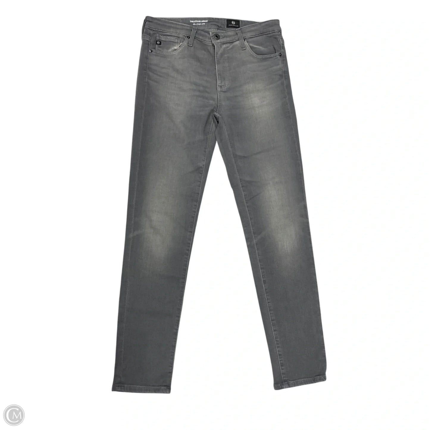 Jeans Straight By Adriano Goldschmied In Grey Denim, Size: 2