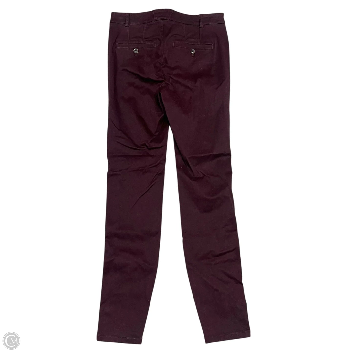 Jeans Skinny By Anthropologie In Maroon, Size: 0