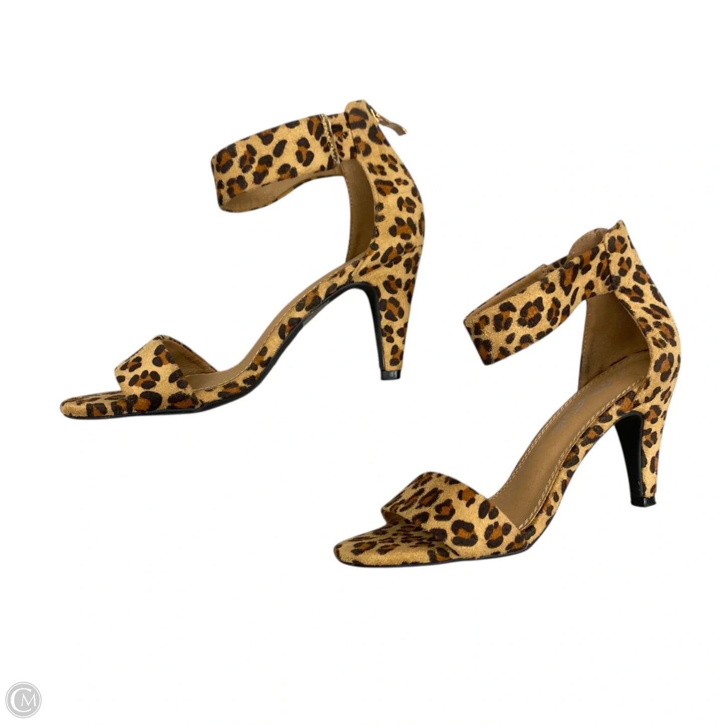 Sandals Heels Stiletto By Herstyle In Leopard Print, Size: 6