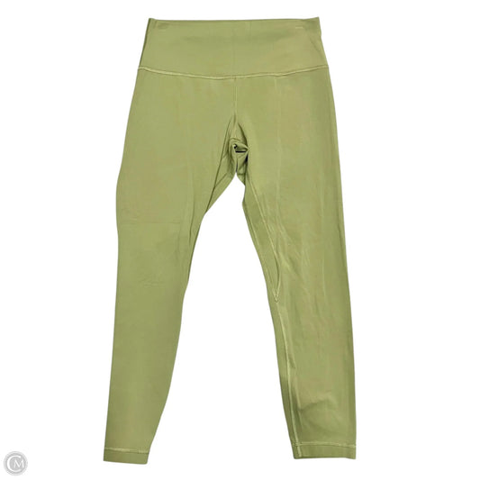 Athletic Leggings By Lululemon In Green, Size: 10