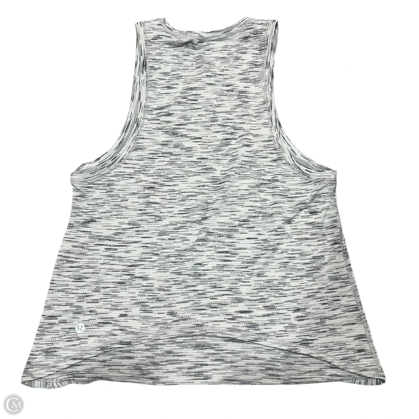Athletic Tank Top By Lululemon In Black & White, Size: S