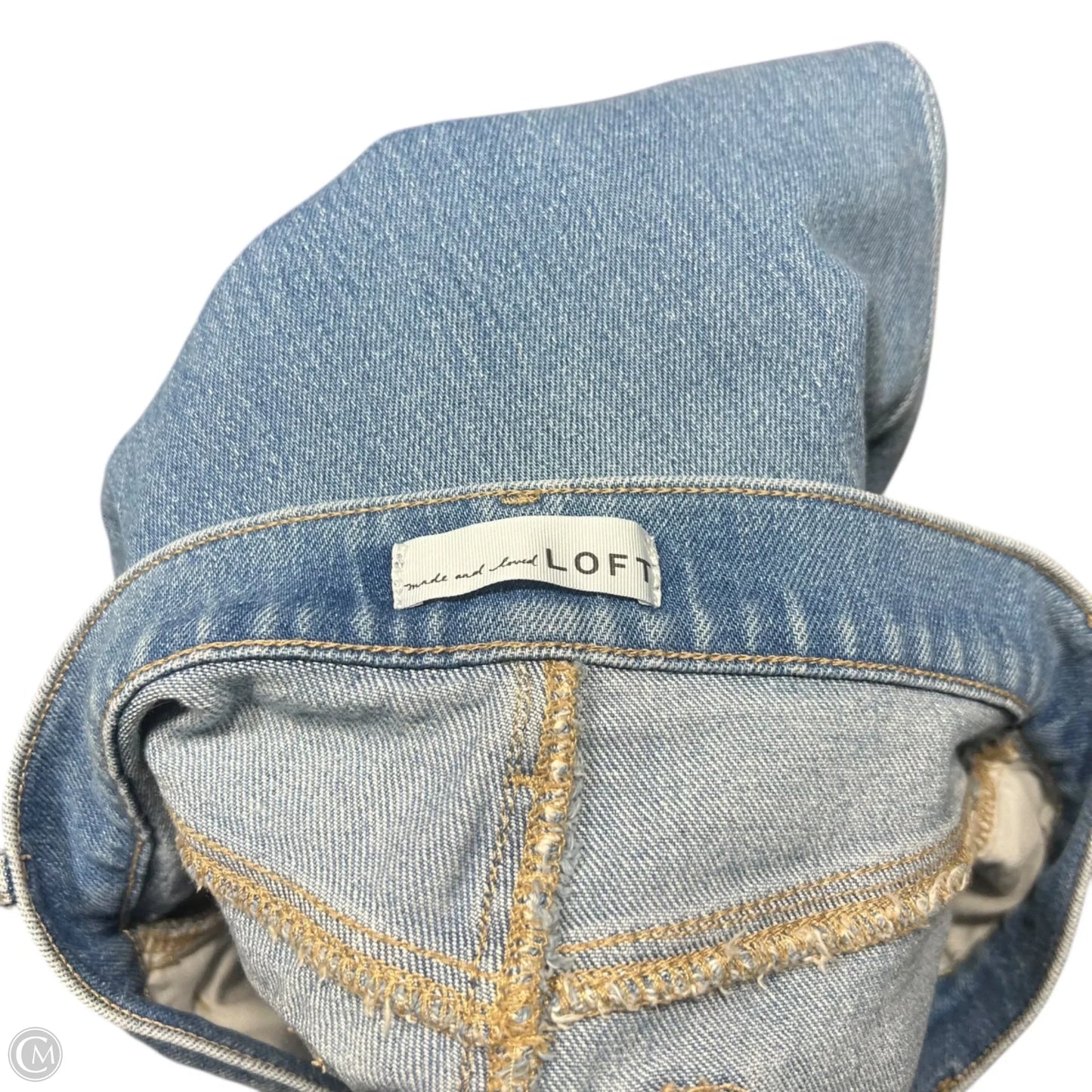 Jeans Wide Leg By Loft In Blue Denim, Size: 0