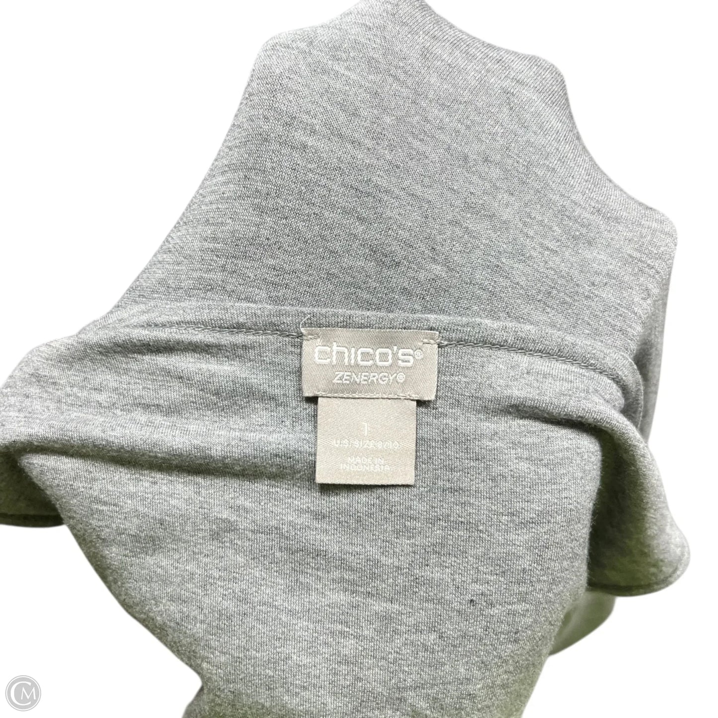 Dress Casual Maxi By Chicos In Grey, Size: M