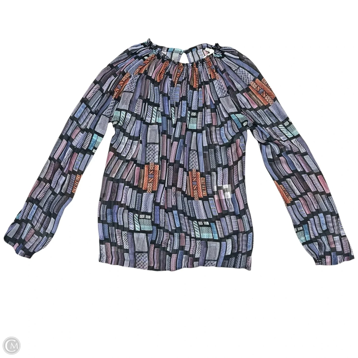 Top Long Sleeve Designer By See By Chloe In Blue & Purple, Size: S