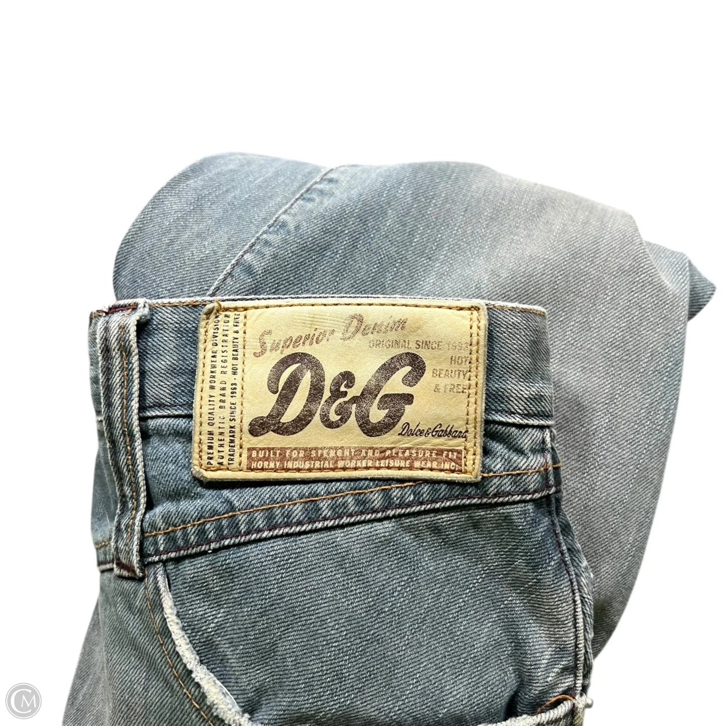 Jeans Luxury Designer By Dolce And Gabbana In Blue Denim, Size: 8