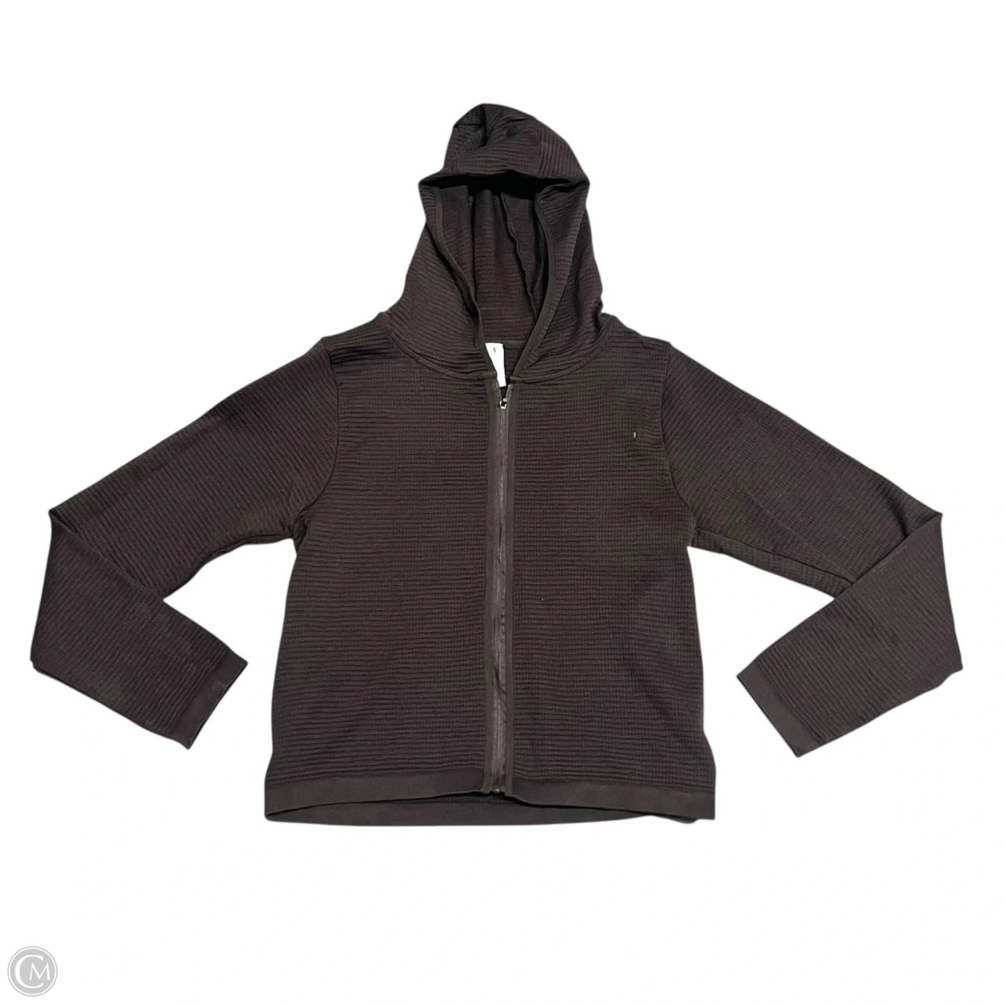 Athletic Jacket By Yogalicious In Brown, Size: M