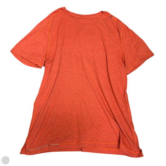 Athletic Top Short Sleeve By Lululemon In Red, Size: L