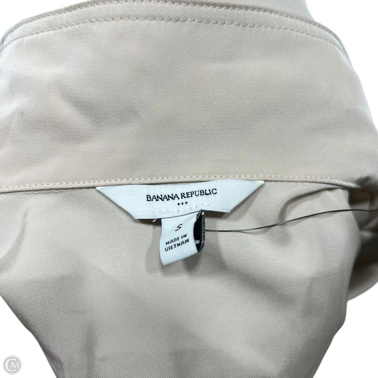 Top Long Sleeve By Banana Republic In Tan, Size: S