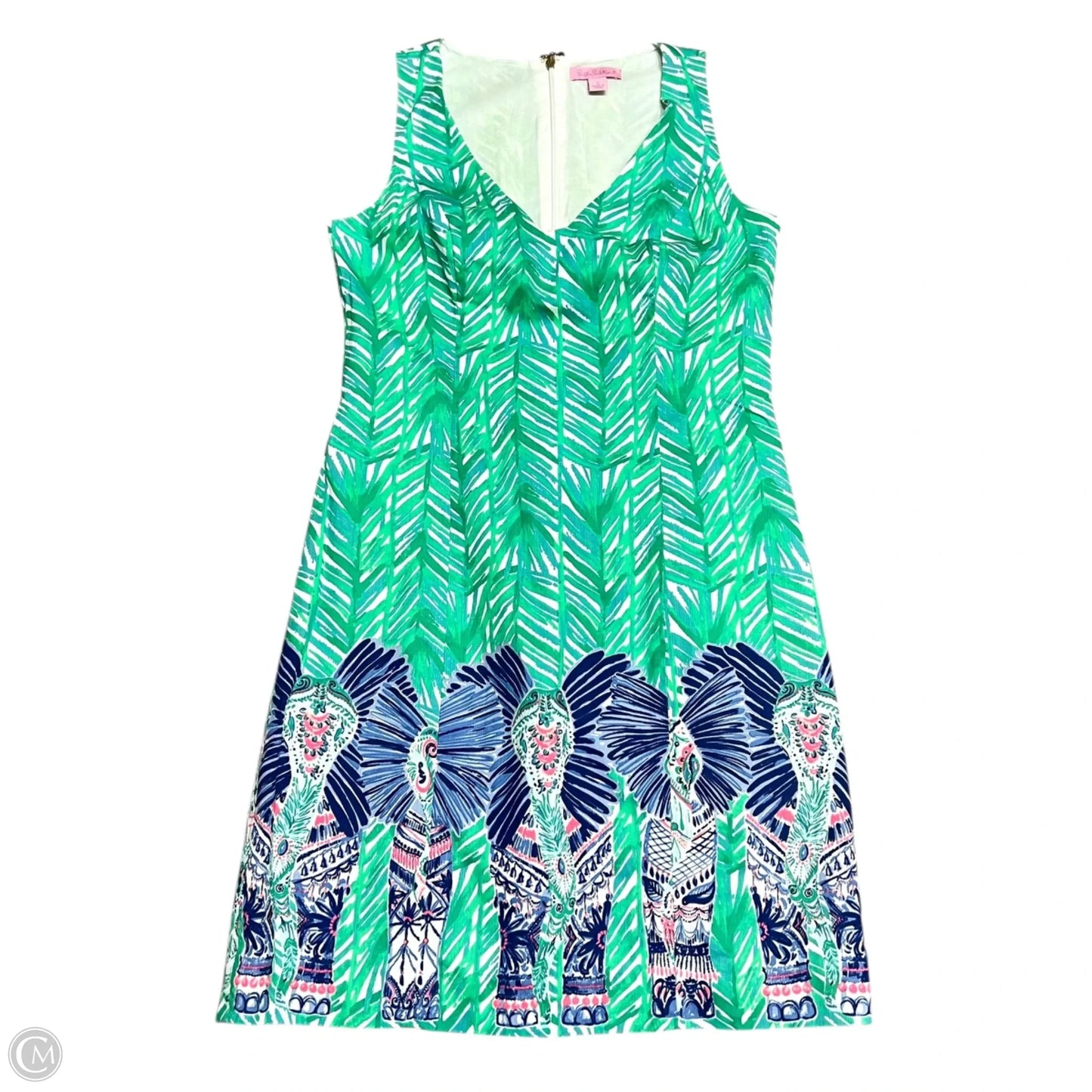 Dress Designer By Lilly Pulitzer In Blue & Green, Size: Xs