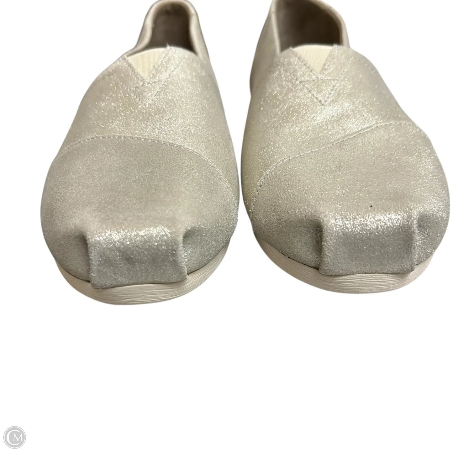 Shoes Flats By Toms In Gold, Size: 9.5