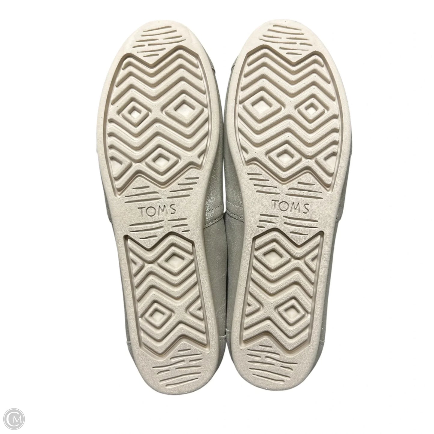 Shoes Flats By Toms In Gold, Size: 9.5
