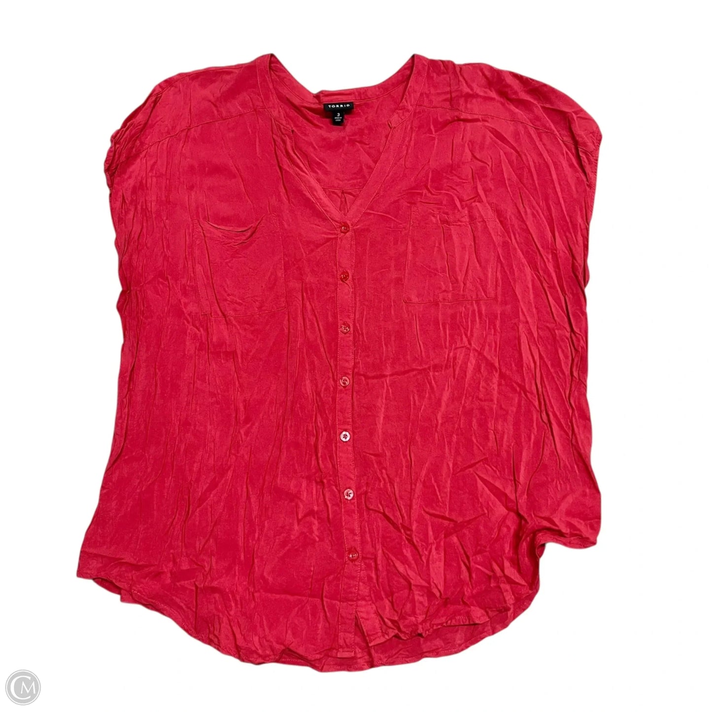 Top Sleeveless By Torrid In Red, Size: 3x