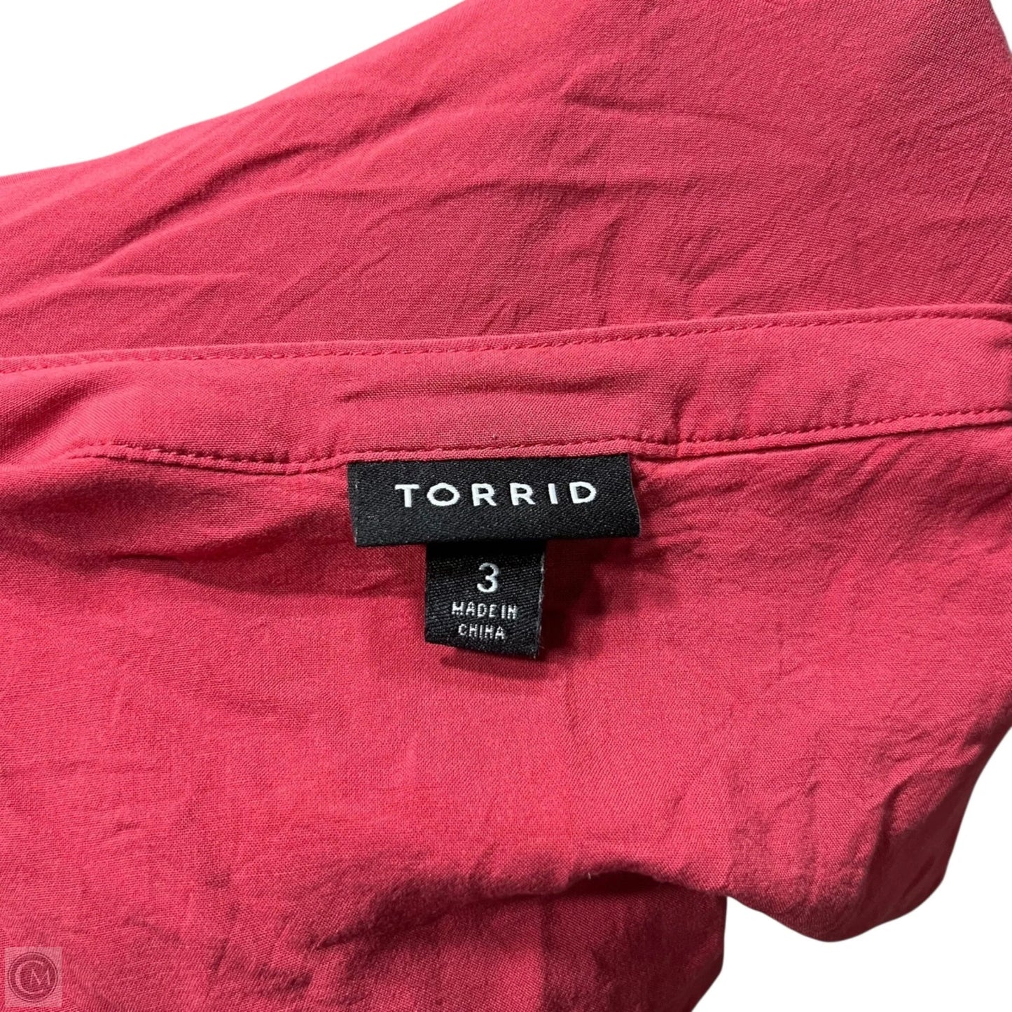 Top Sleeveless By Torrid In Red, Size: 3x