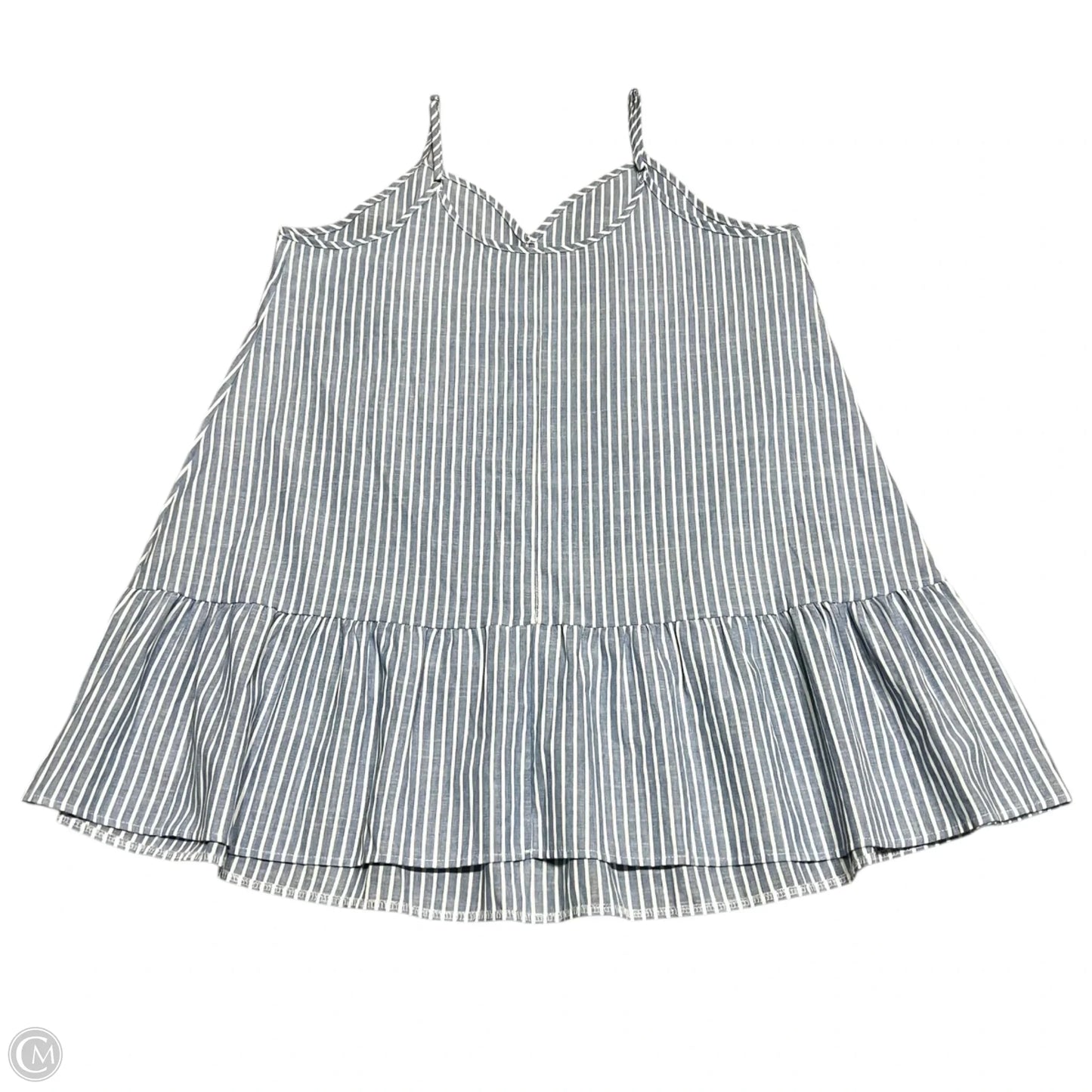 Dress Casual Short By Shein In Blue & White, Size: 3x