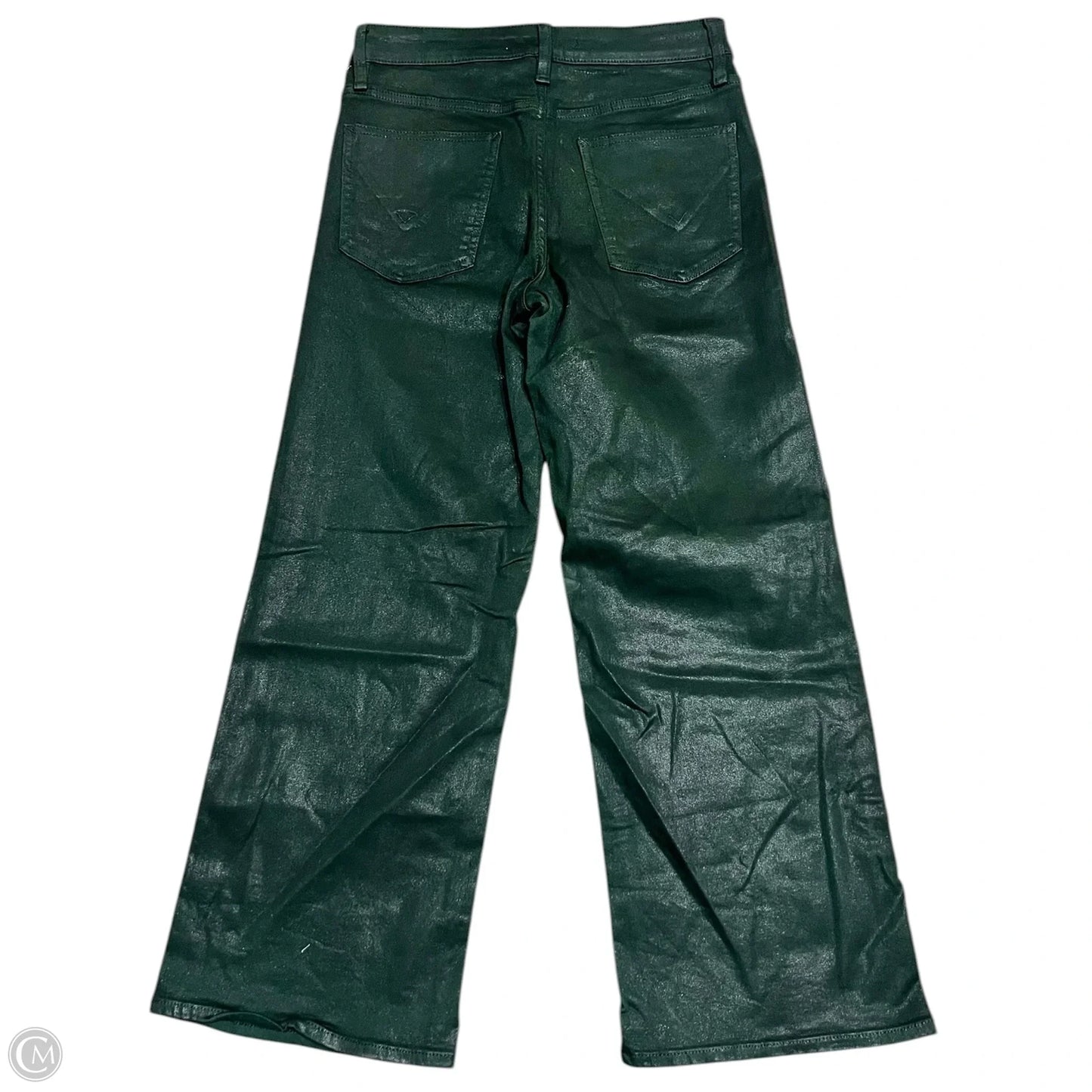 Jeans Wide Leg By Hudson In Green Denim, Size: 4