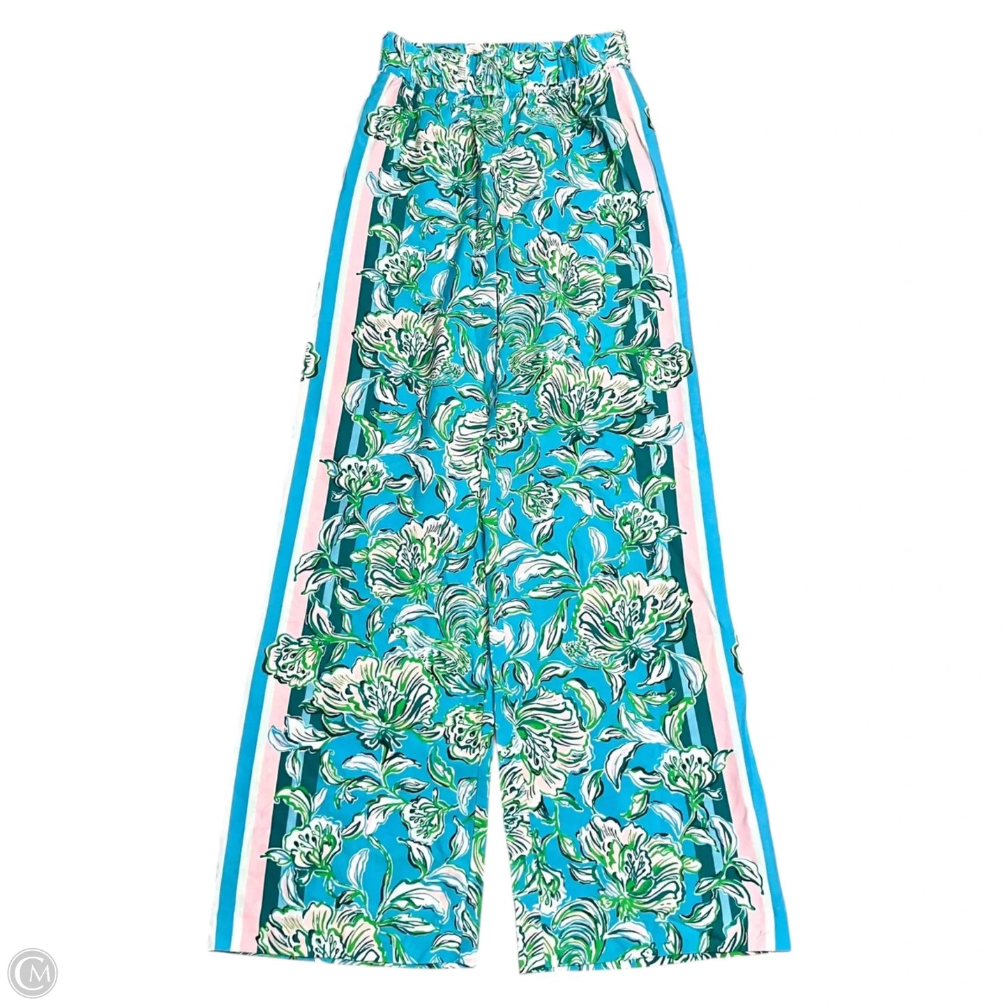Pants Designer By Lilly Pulitzer In Blue & Green, Size: Xxs