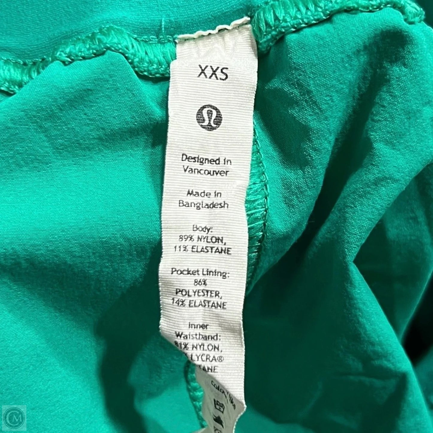 Athletic Shorts By Lululemon In Green, Size: 0