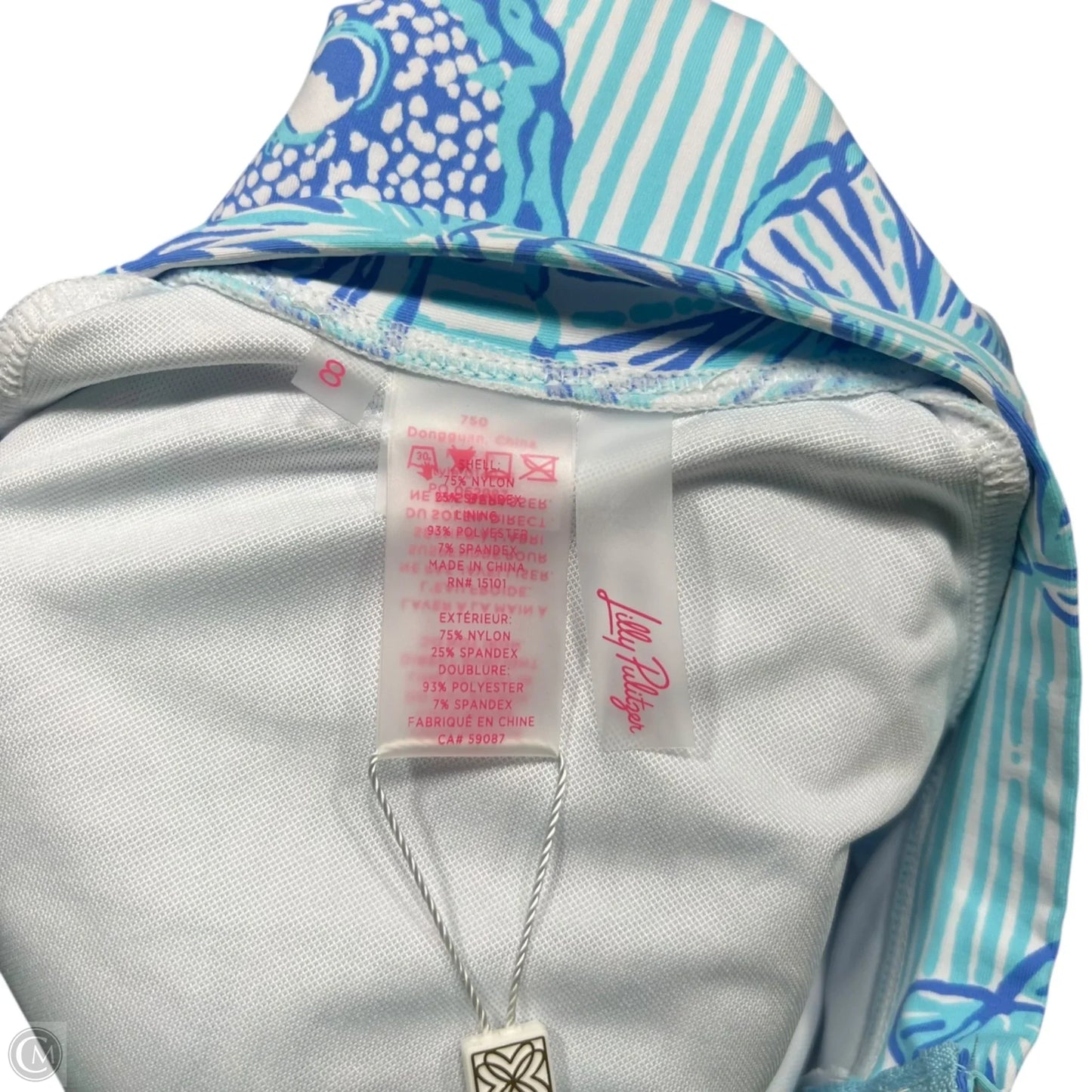 Swimwear Designer By Lilly Pulitzer In Blue & White, Size: M