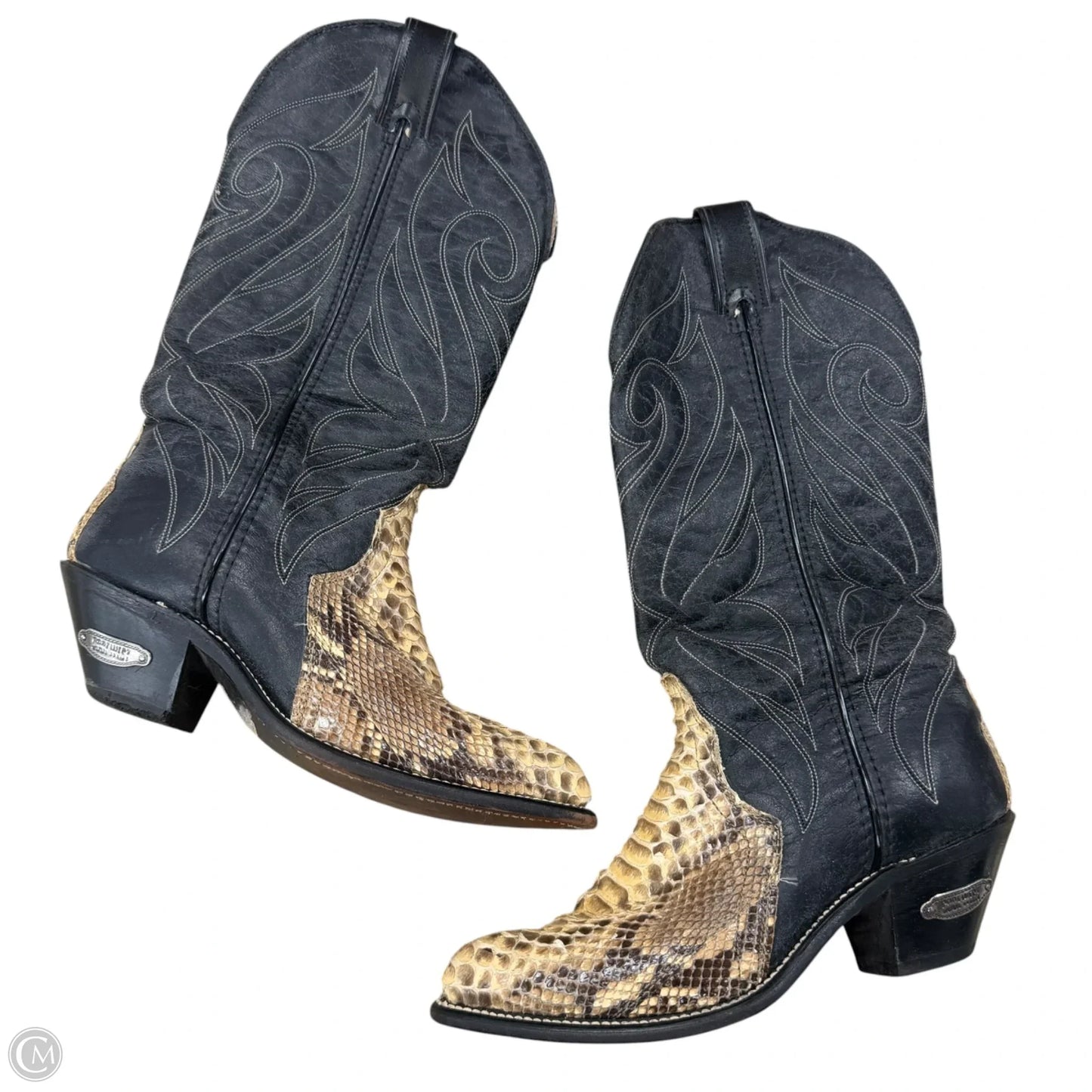 Boots Western By Code West In Black & Tan, Size: 6