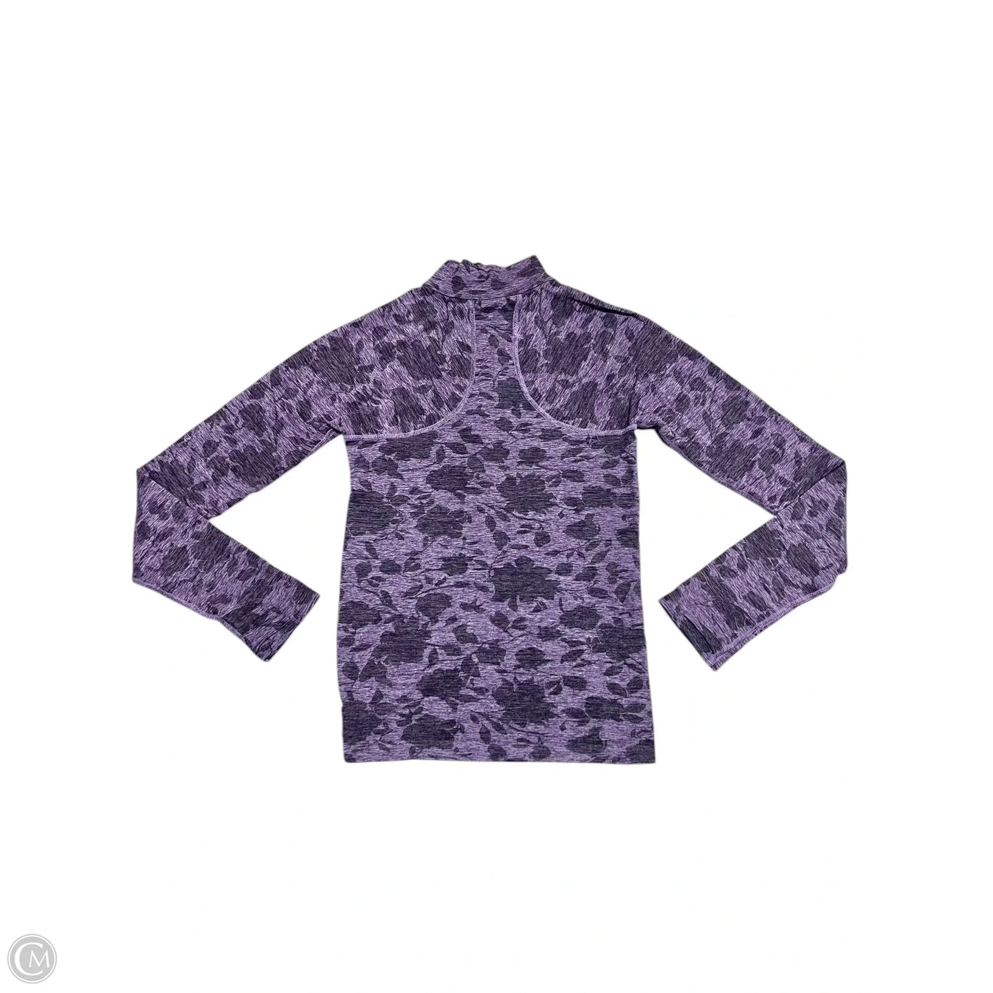 Athletic Top Long Sleeve Collar By Athleta In Purple, Size: S
