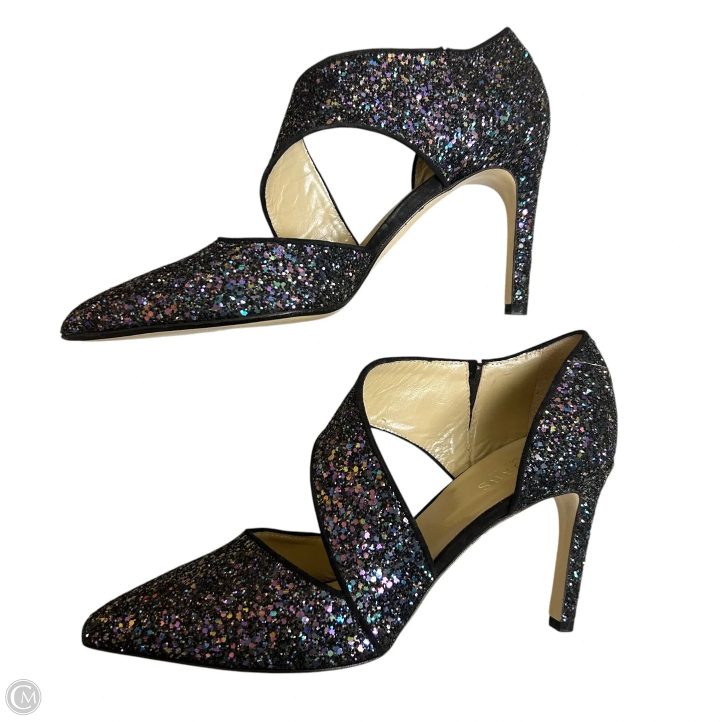Shoes Heels Stiletto By Hobbs London In Black & Purple, Size: 11.5