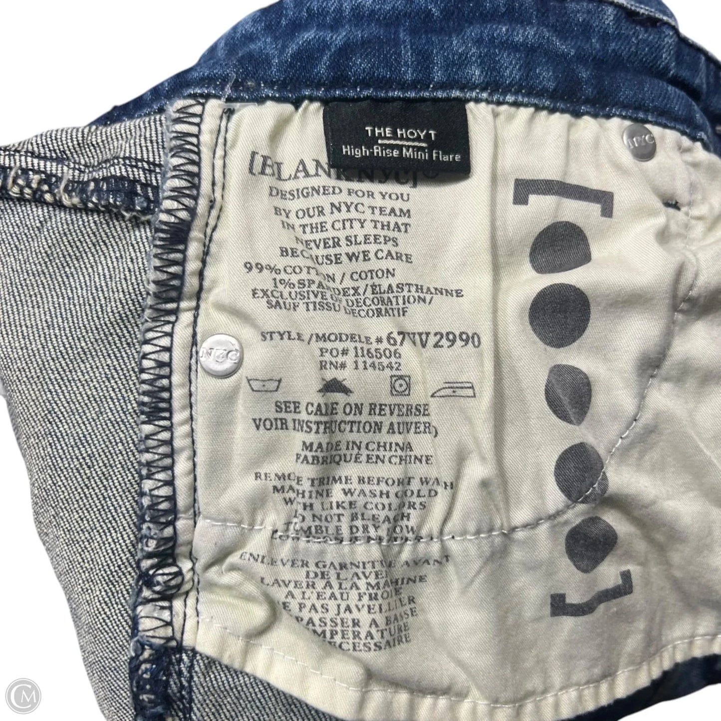 Jeans Flared By Blanknyc In Blue Denim, Size: 2