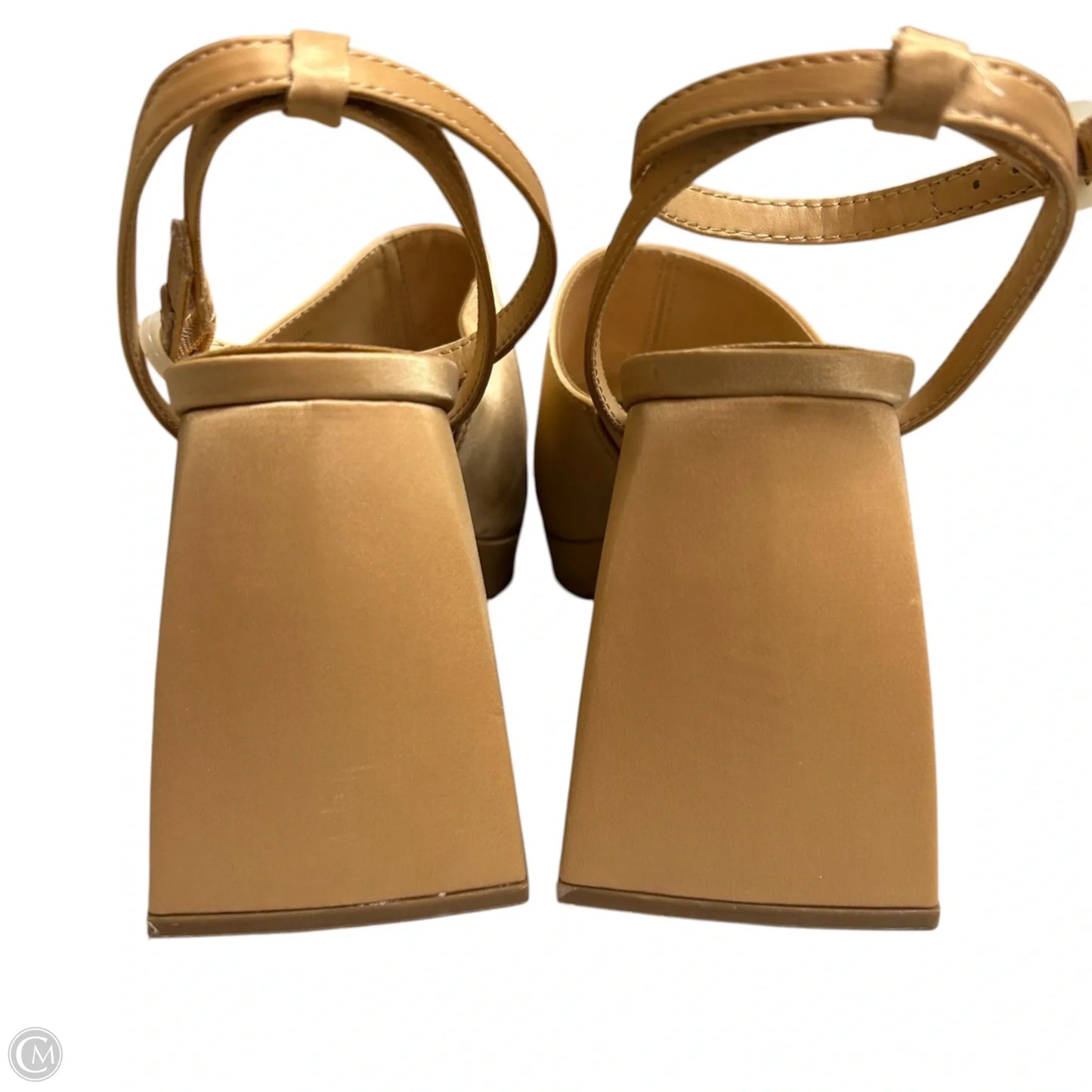 Sandals Heels Block By Circus By Sam Edelman In Tan, Size: 8.5