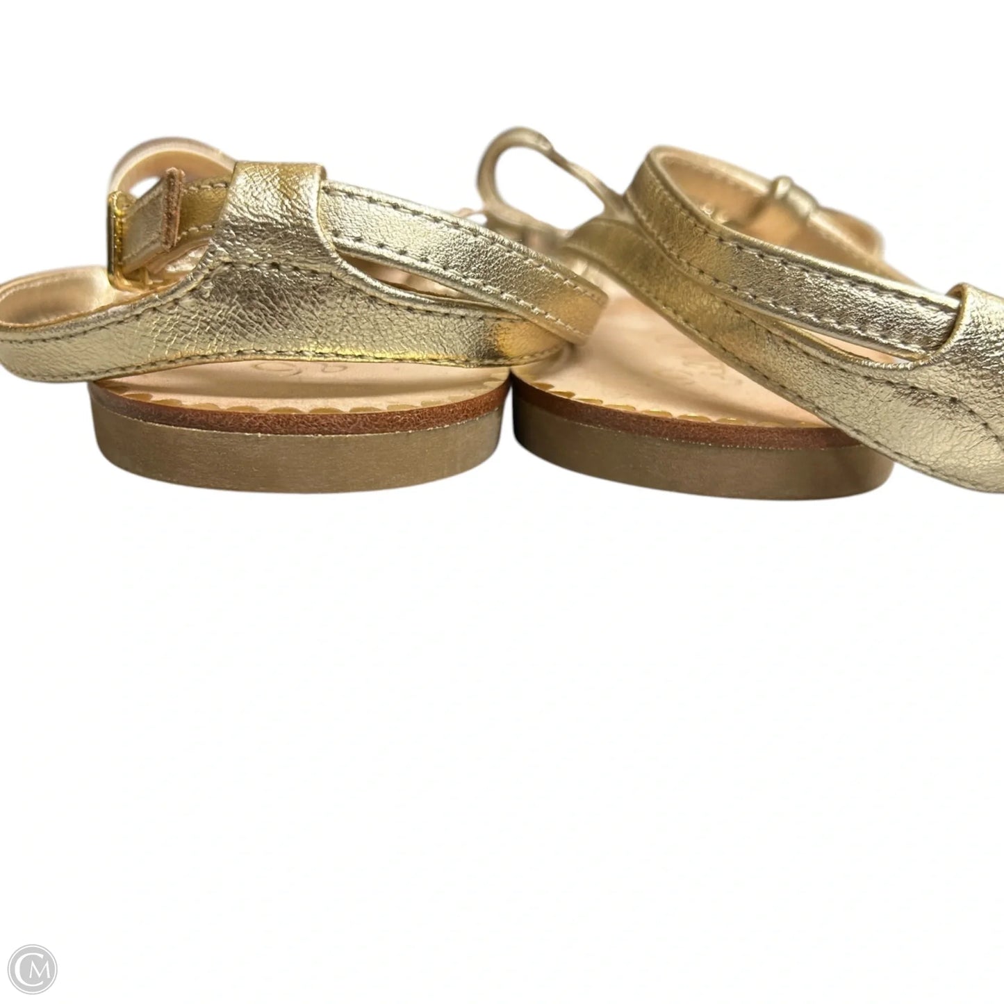 Sandals Designer By Lilly Pulitzer In Gold, Size: 9.5