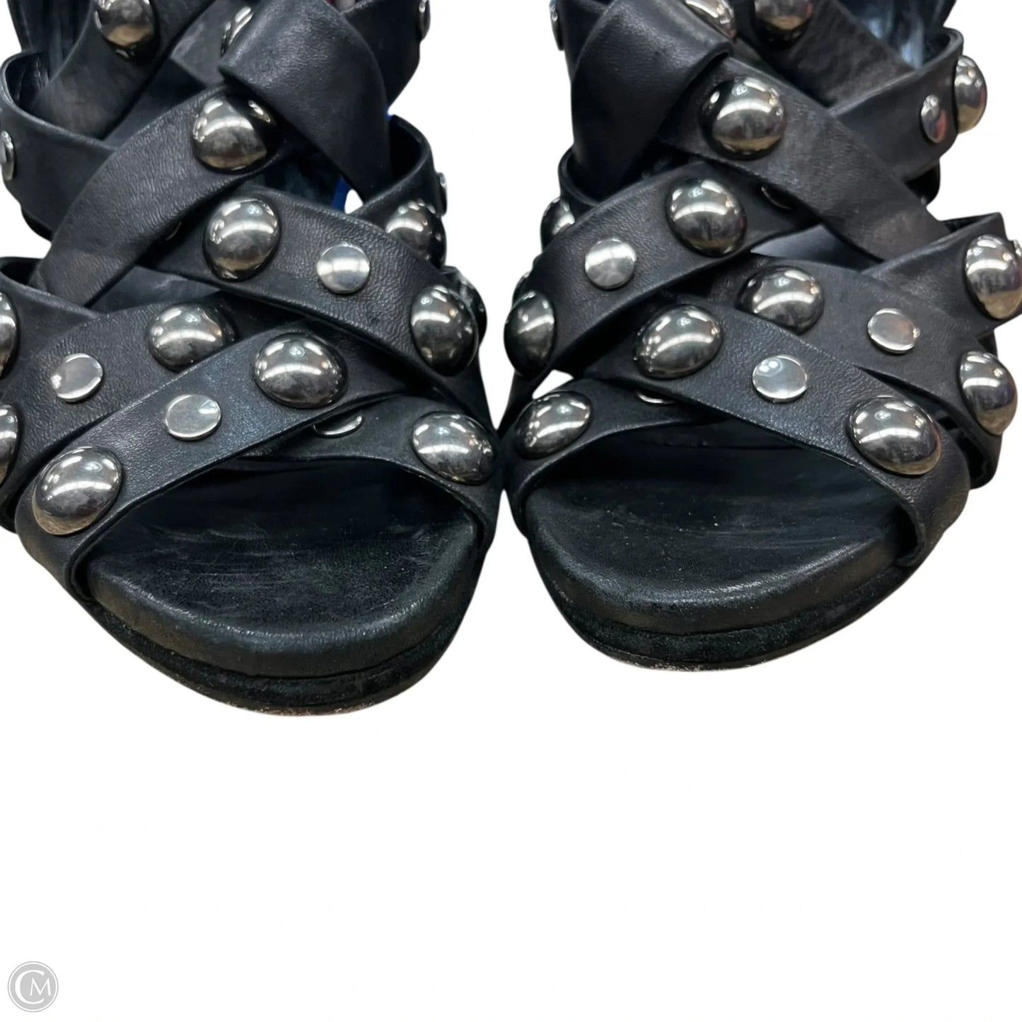Sandals Luxury Designer By Gucci In Black, Size: 11.5