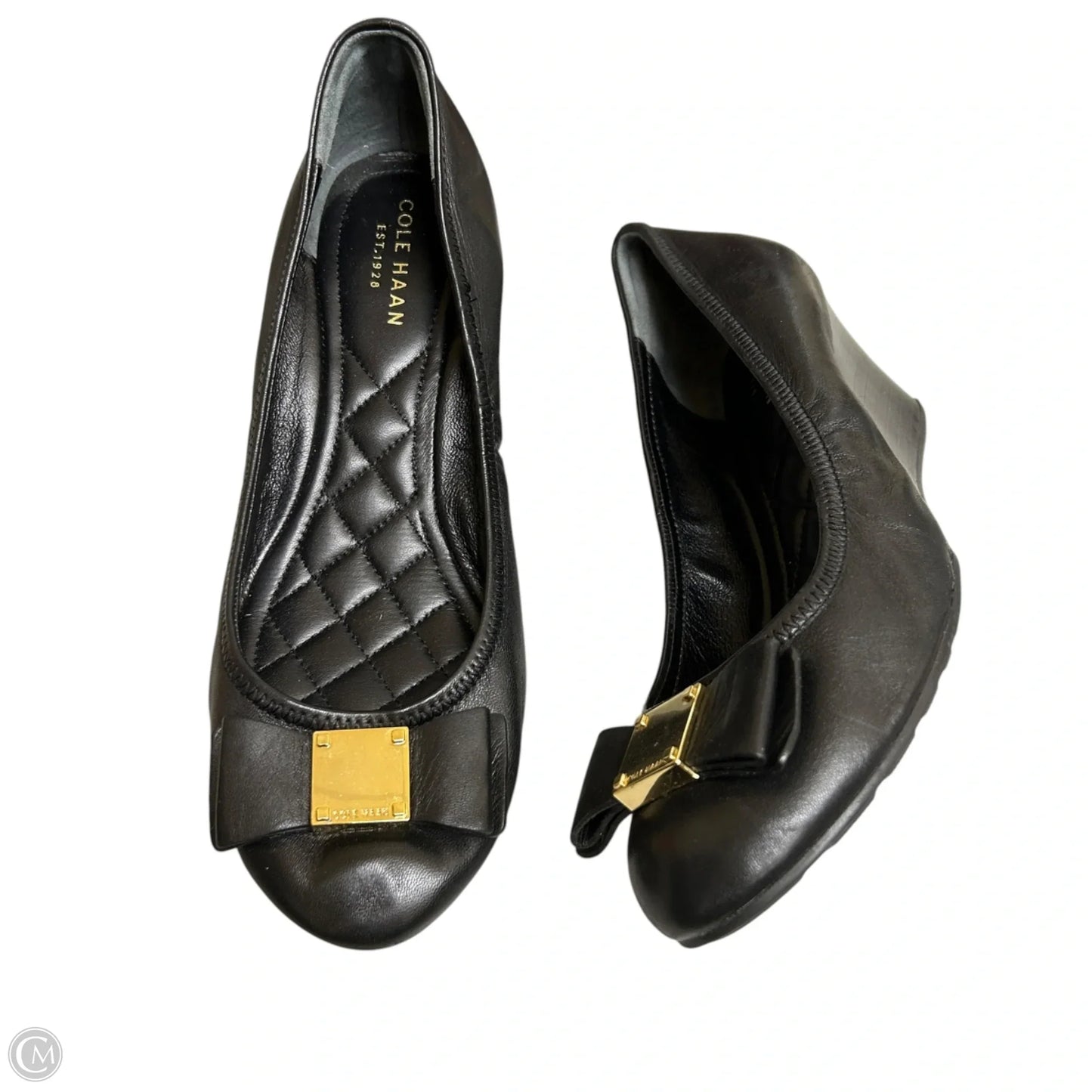 Shoes Heels Wedge By Cole-haan In Black, Size: 6.5