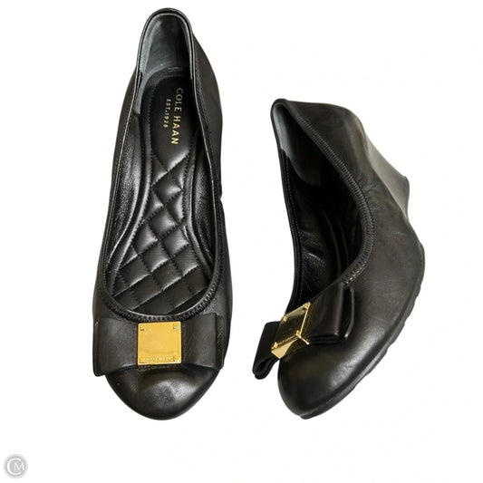 Shoes Heels Wedge By Cole-haan In Black, Size: 6.5