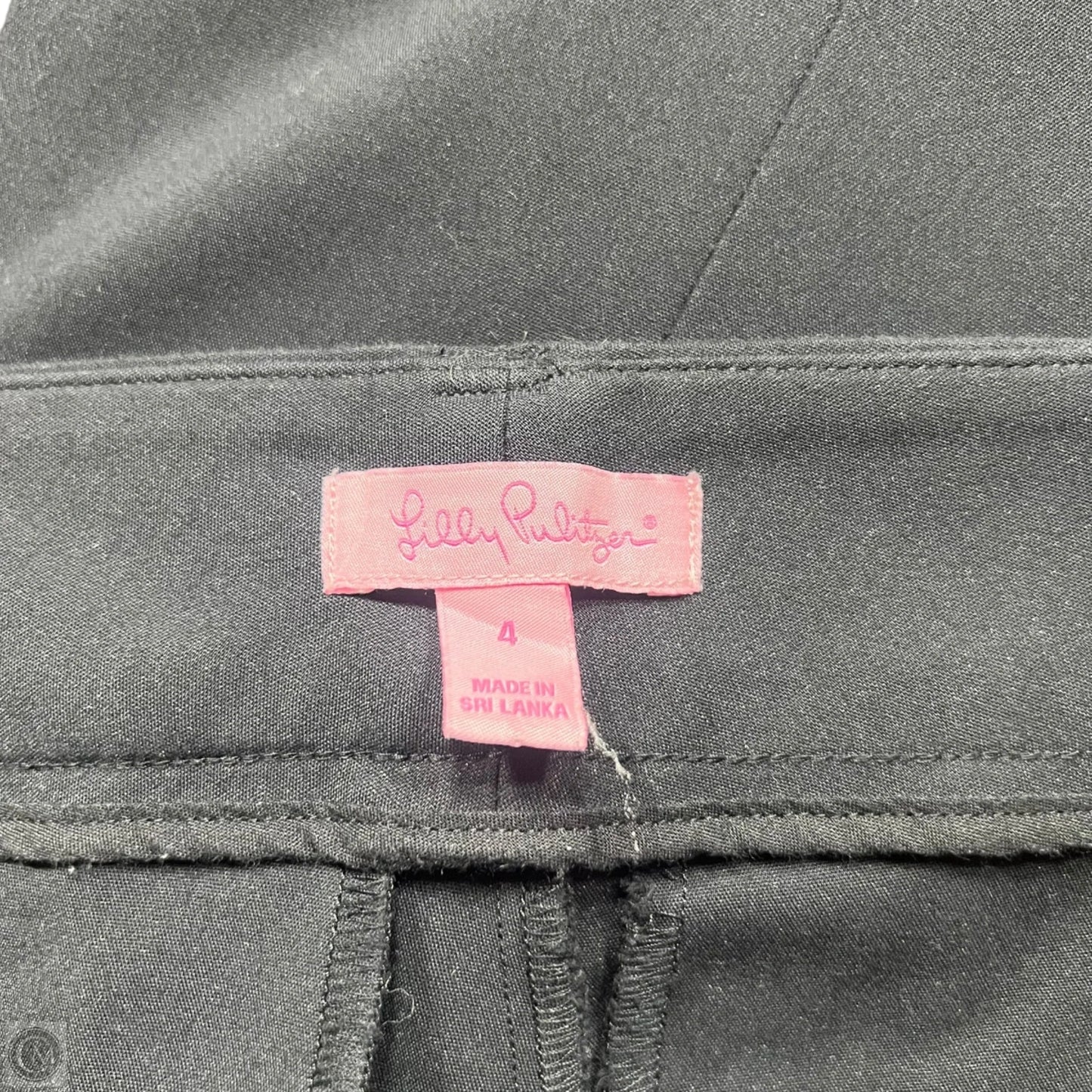 Pants Designer By Lilly Pulitzer In Black, Size: 4