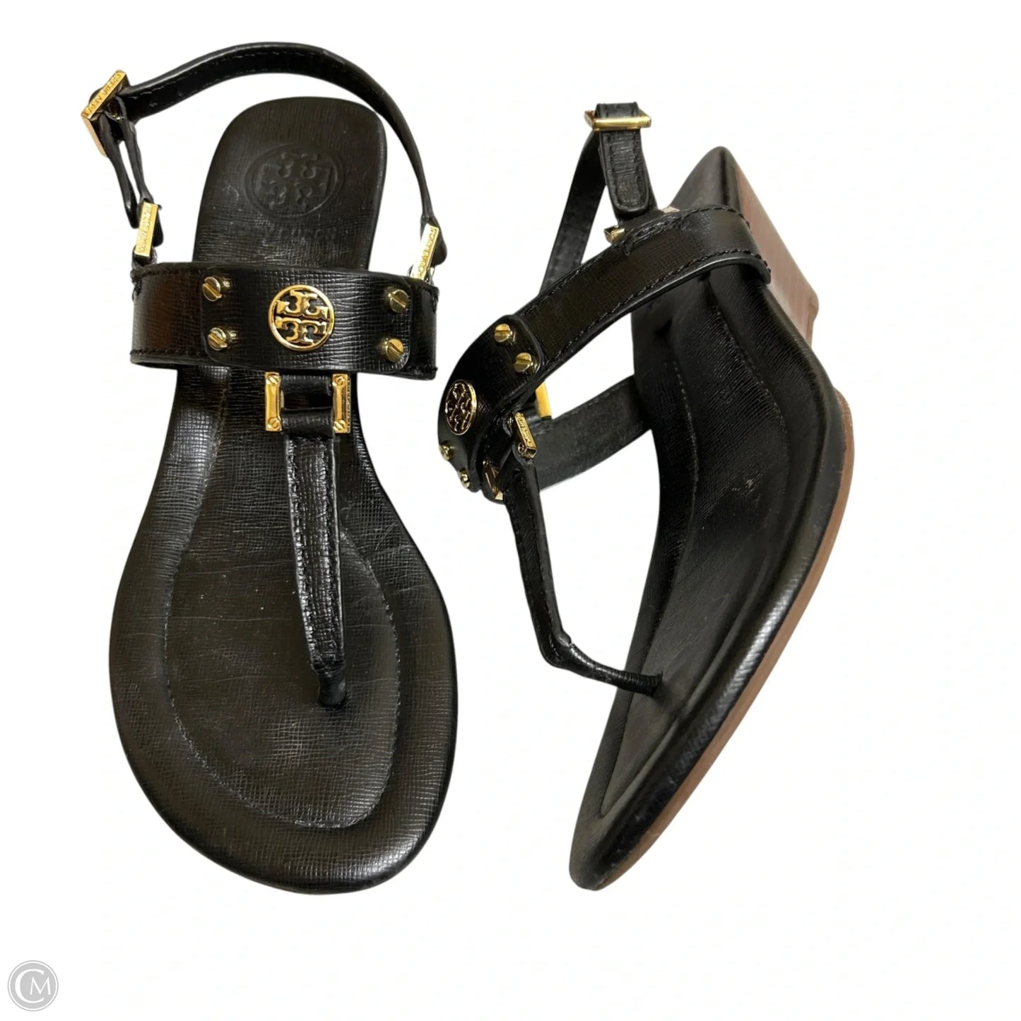 Sandals Designer By Tory Burch In Black, Size: 7